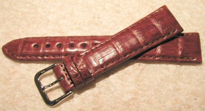 Crocodile wristwatch straps
