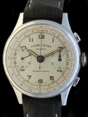 Favre Leuba Mono-Rattrapante Valjoux 84 Split Second Chronograph 