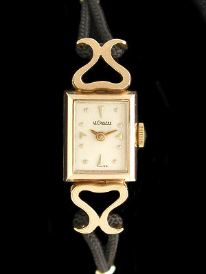 Vintage LeCoultre Ladies Solid Gold Dress Watches