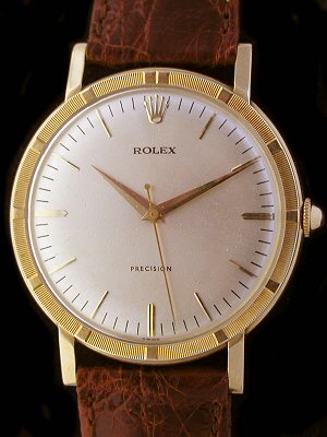 Rolex Precision Solid Gold Dress Vintage Watch